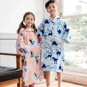[보리보리/삐까부]빅사이즈 아동 비치가운 목욕가운 초등 저학년까지사용