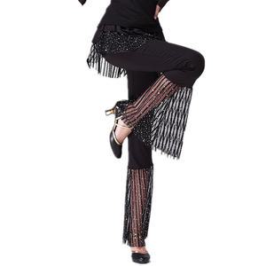 여성 라인댄스 스팽글 스커트 바지 밸리 라틴 공연복
