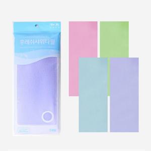 송월타월 후레쉬 샤워타올 보통강도 1매 / 수건 때밀이 샤워볼 목욕용품 때수건 나라시 때장갑 거품목욕 거품 목욕탕 판촉 선물 등밀이 비스코스 세신사 사우나