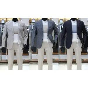 [바쏘](의정부점)25 NEW 여름필수 안감제로 초경량 고스판 워셔블(물세탁) 남성콤비자켓 3종