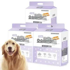 페츠모아 냄새잡는 요술 엣지 배변패드 특대형 레몬향, 30개입, 3개