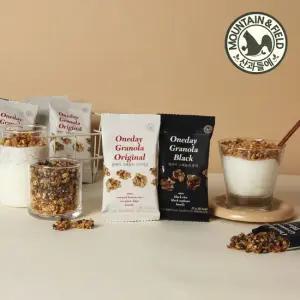 [산과들에] 코코넛칩그래놀라, 검은콩그래놀라 2종 혼합 100봉 (각 50봉)