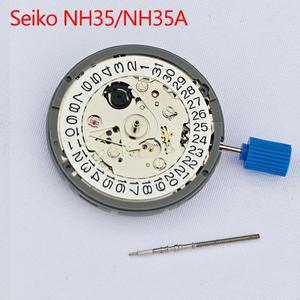 세이코 일본 오리지널 화이트 달력 시계, 자동 기계식 무브먼트, Tmi 최고 등급 NH35A 4R35, 고정밀 24 보