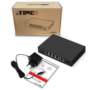 HG25004T2 ipTIME 고성능 스위칭 허브 기가 4포트 +업링크 2포트 SFP 10G 6포트 IGMP