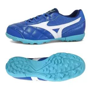미즈노 모렐리아 살라 클럽 TF 인조잔디용 남성 풋살화 축구화 신발 블루 Q1GB2416-03