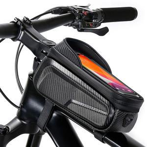 자전거 프레임 탑튜브 가방 방수 스마트폰터치 파우치 백 전기 로드