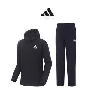 아디다스 컴뱃스포츠 마샬아츠 초경량 에어쿨링 후드집업 트레이닝 세트 TR 140HS NA(네이비) 남녀 여름용 슬림핏
