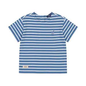 [캉골키즈](강남점)[강남]숏 슬리브 스트라이프 티셔츠 RB 0004 블루