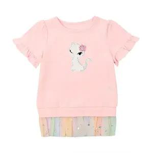 [프랜치캣](의정부점)Q32DKT331 U 무지개 샤 롱 티셔츠