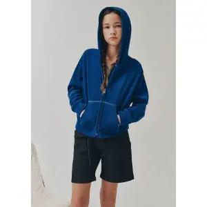 [블루테일](강남점)AZB2JP03BU 블루 테리 크롭 후드집업