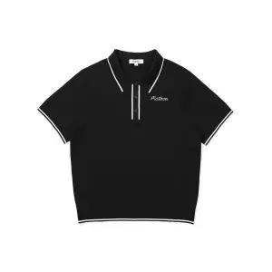 [말본골프] 기능성 반팔 니트 블랙 132459247