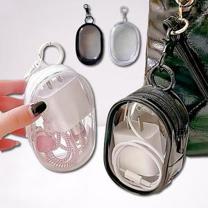 가방 고리 투명 파우치 소품 정리 다용도 수납 미니 지갑 키링 단체 대량