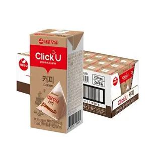 [T]서울우유 클릭유 커피 우유 200mlx24개