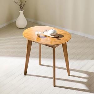 스코나 메이드 원목 2인 800 타원형 식탁 테이블