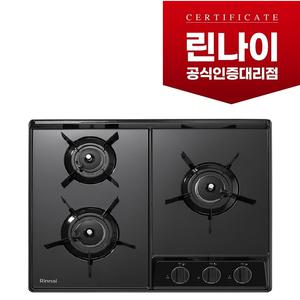 RBR-NC310DJ 린나이정품 3구빌트인가스레인지/블랙상판