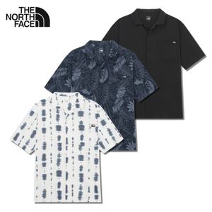 노스페이스 남성 시어커서 여름 반팔 카라 셔츠 남자 바스락 휴양지 비치 반팔티 티셔츠 남방