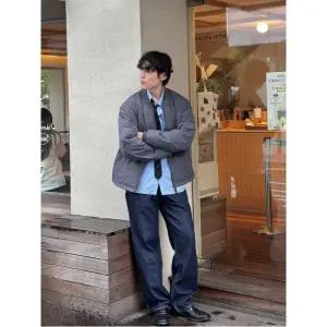 [빈폴멘] 퀼팅 패딩 점퍼  그레이 (BC4838PP23)