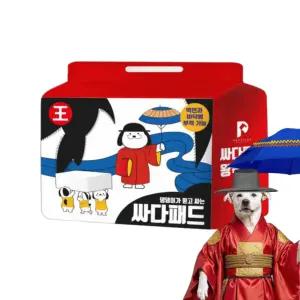 논슬립 싸다패드 왕특대형 12매 3팩 120g 배변패드 초강력흡수력 미끄럼방지 애견 반려견