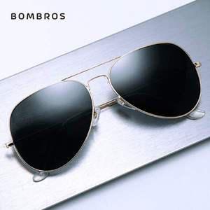미러선글라스 봄브로스 파일럿 항공 보잉 선글라스 강화유리렌즈