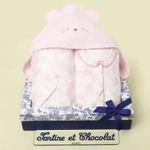 [롯데백화점]타티네쇼콜라 트왈드배냇저고리+우주복+타올속겉싸개(임신출산선물세트)TNORAG192P