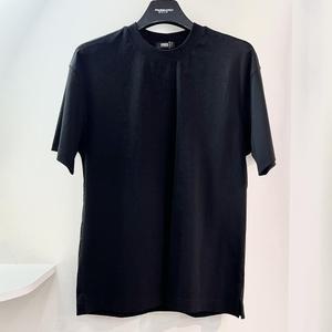 [행복한백화점][파사디]라운드넥 기본 반팔 티셔츠 블랙 남성 Q25MTP057M