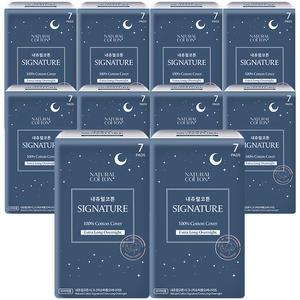 내츄럴코튼 [시그니처] 생리대 오버나이트 7Px10팩