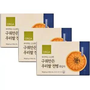 올가 구워만든 우리쌀 전병 흑임자 (6개입) 한과 전통과자 명절 144g 3개