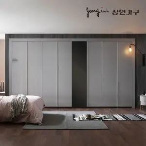 [장인가구] 드홈 글로우 여닫이 미러도어 붙박이장 30CM