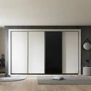 [장인가구]단테 슬림 미러 슬라이딩 붙박이장 30cm