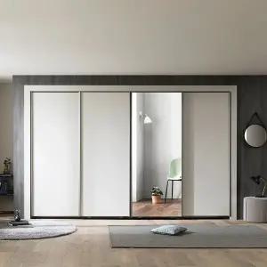 [장인가구]단테 슬림 미러 슬라이딩 붙박이장 300cm