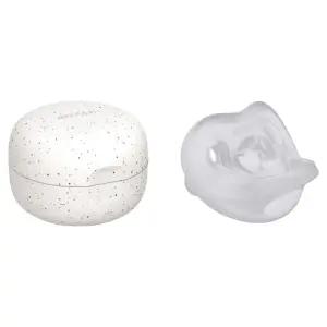 모윰 올 실리콘 마카롱 쪽쪽이 노리개젖꼭지 + 전용 케이스 - 3단계 x 퓨어내추럴 x 1세트