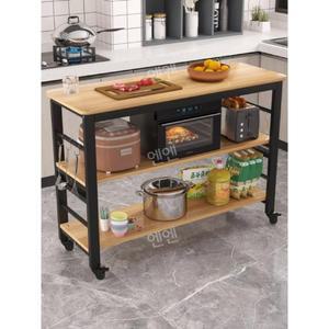 주방 이동식 보조작업대 조리대 800 600 베이킹 테이블 3단 식탁 조리