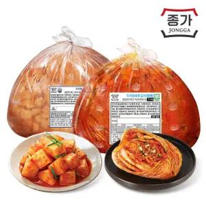 [롯데백화점]종가집 종가집 태백 포기김치 5kg + 깍두기 5kg 세트