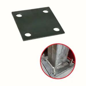 베이스판 앙카플레이트 9T 200x200 앙카판 지지대 국내생산 무도금 철 1개