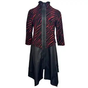 [데시데](의정부점)지브라콤비 꽈배기자수 포인트 A라인 집업재킷 DPS409