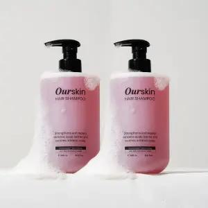 [몽디에스][1+1] 몽디에스 패밀리 아워스킨 온가족 가려움 케어 헤어샴푸 500ml 대용량