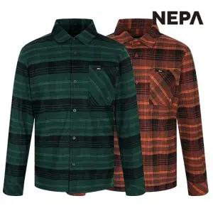 남성 체크 패턴 셔츠 루즈핏)_7J71563