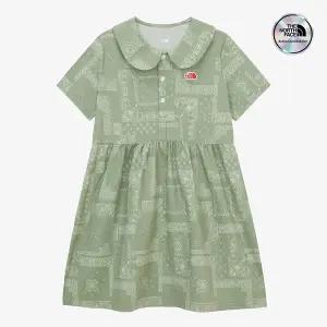 [노스페이스] [노스페이스키즈 공식] NT7VR18U 걸즈 리틀 글램프 드레스_SLATE KHAKI