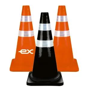 충격에 강한 하이큐 라바콘 75cm 고무 칼라콘 주차콘 러버콘 꼬깔