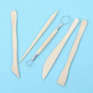 지점토 찰흙 조각도 5종세트 우드 클레이 조각칼 공예