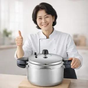 풍년압력밥솥 통5중 스테인레스 가스 인덕션 겸용 압력솥 프로 IH 10인용