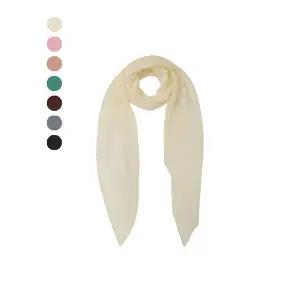 [플리츠미][최초가 38000원] 쉬폰 솔리드 롱 플리츠 스카프_EPSCF225002