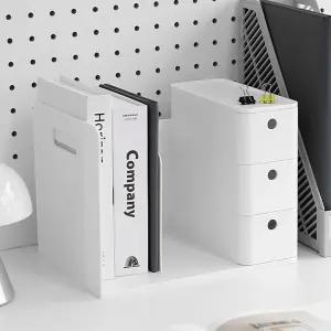 오피스 공부방 데스크 정리 마음안정 3단서랍 책꽂이/책꽃이/파일/꽂이/잡지/책받침/책거치대/서류/칸막이