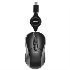 자동 감김 마우스 초소형 휴대용 노트북 c 타입 미니 마우스 스마트폰 사무용 줄감개 작은 유선