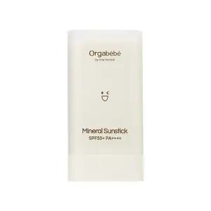 [ORGABEBE]오가베베 무기자차 선스틱 SPF50+PA++++ 눈시림 없는 영유아 아기 어린이 미네랄 선크림