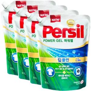 퍼실 딥클린 파워젤 플러스 2.1L x 4개, 9중효소 겸용 액상세제 본품