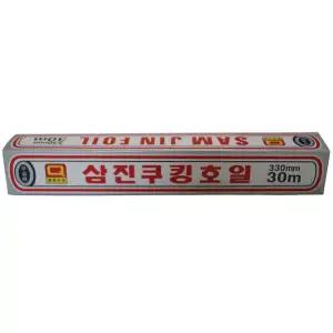 삼진 쿠킹호일 330x30 1개 알루미늄 업소용 가정 주방 음식 포장 배달