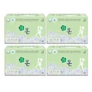 유기농본 100% 유기농 순면패드 착한 생리대 대형 24매 x 4팩