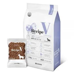 유한양행 레시피브이 포메라니안 강아지 견종별 사료 피부 피모 1.2kg 1개