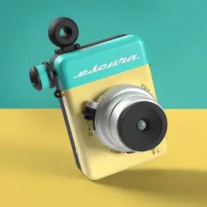 [에스쿠라]ESCURA 에스쿠라 인스턴트 수동 즉석카메라 60s 블루(Blue) 생일선물 토이카메라